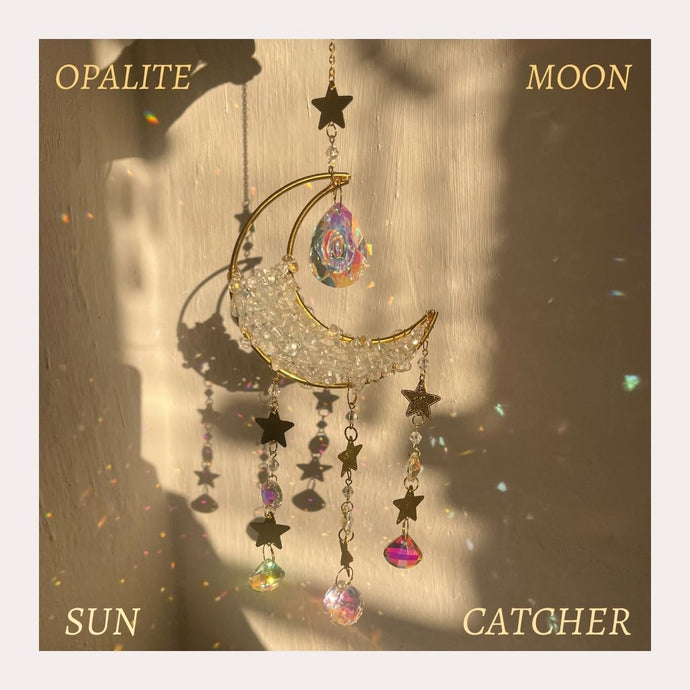 Opalite Moon Sun Catcher ✨