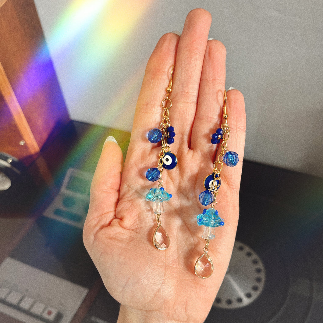 GLASS MUSHROOM EARRINGS ✨