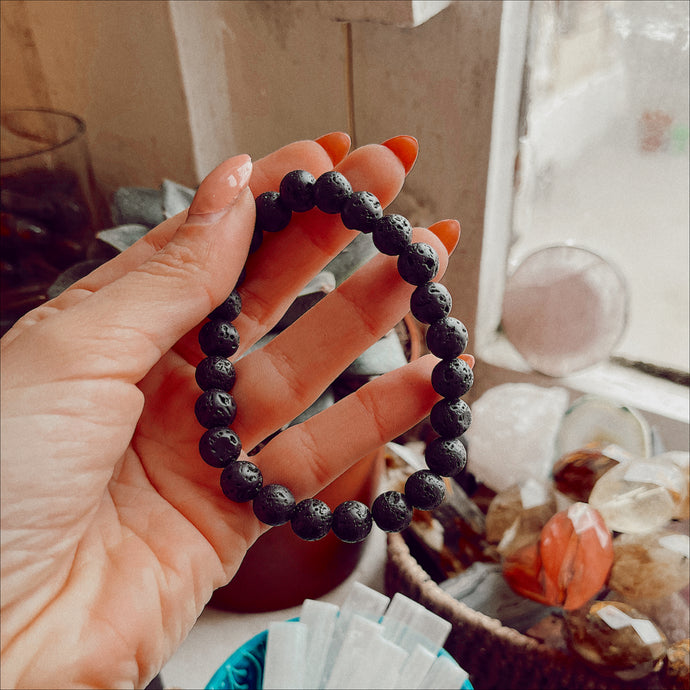 Lava Beaded Bracelet 🖤